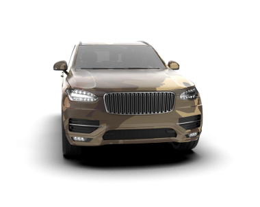 Lüks araba beyazda izole edilmiş. 3D görüntüleme - illüstrasyon