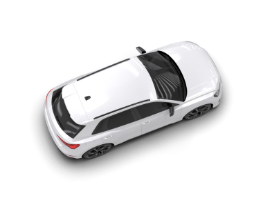 Modern lüks araba. Beyaz bir arka planda. 3d oluşturma