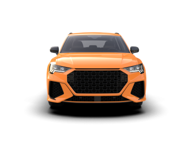 Arka planda modern bir araba. 3d oluşturma -