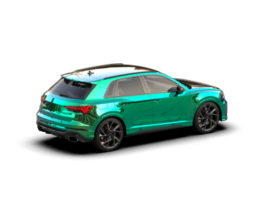 beyaz arka planda modern küçük araba