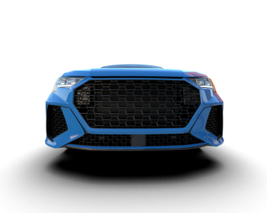 Stüdyo ortamında markasız bir arabanın 3 boyutlu çizimi