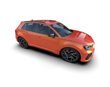 Lüks bir araba arka planda izole edilmiş