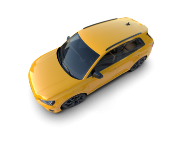 Modern kompakt araba. 3 boyutlu resimleme