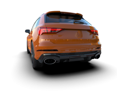 Siyah arka planda modern araba 3 boyutlu görüntüleme