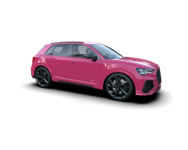 Yan manzaralı pembe spor araba. Beyaz arka planda izole edilmiş. 3d oluşturma