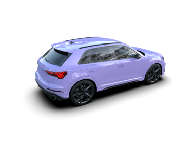 Modern araba arka planda izole edilmiş. 3d illüstrasyon - illüstrasyon