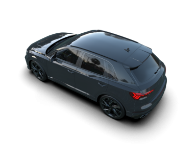 Siyah arka planda modern araba 3 boyutlu görüntüleme