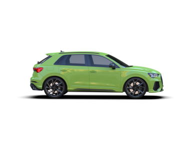 3 boyutlu markalı, daha az yeşil, izole bir araba.