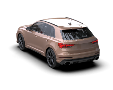 Bir markanın 3 boyutlu çizimi - daha az genel olan araba beyaz üzerine izole edildi