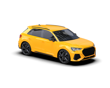 Arka planda modern bir araba. 3d oluşturma