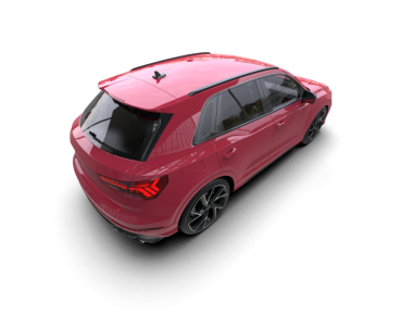 Araba sedanı beyaz arka planda izole edilmiş. 3d oluşturma.