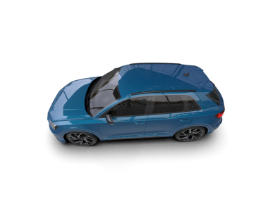 Araba beyaz arka planda izole edilmiş. 3d oluşturma