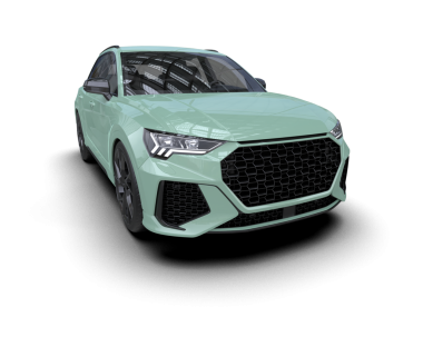 Modern araba arka planda izole edilmiş. 3D görüntüleme - illüstrasyon