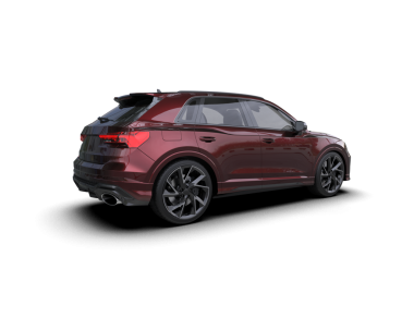 Modern SUv siyah arkaplanda izole edildi. 3D görüntüleme - Illustrati