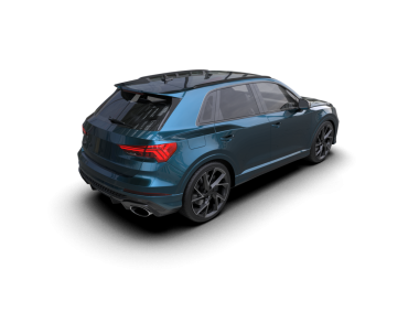 Modern SUv beyaz arka planda izole edildi. 3 boyutlu görüntüleme - 3 boyutlu