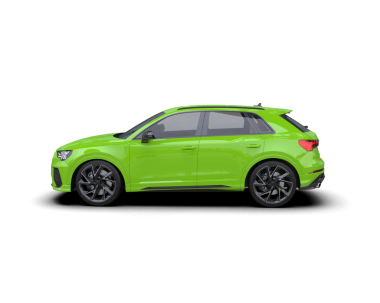 Modern yeşil lüks araba beyaz arka planda izole edilmiş. 3d oluşturma