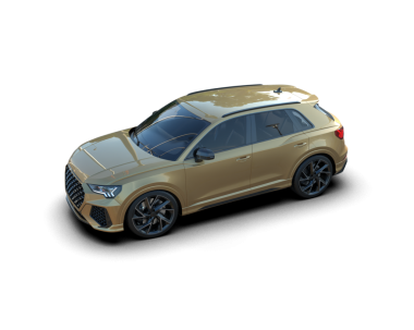 Siyah arkaplan üzerinde modern SUv