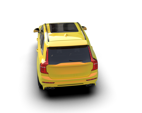 Modern araba siyah arka planda izole edilmiş. 3 Boyutlu Hazırlama.