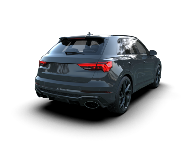 Modern araba arka planda izole edilmiş. 3D görüntüleme - illüstrasyon