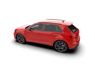 Modern araba gölgeli beyaz bir arka planda izole edilmiş. 3d oluşturma