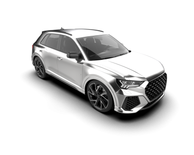 Arka planda bir araba. Yüksek kalite. Şeffaf yüzeyin 3 boyutlu görüntüsü. 3D resim ve resim.