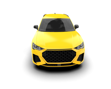 - Araba. Beyaz arkaplanda 3 boyutlu resimleme izole edildi