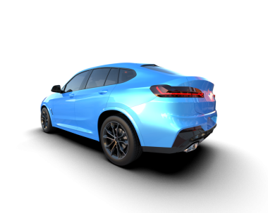 Stüdyo ortamında daha az genel bir konsept arabanın 3 boyutlu çizimi