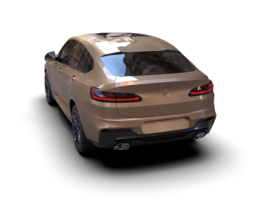 Arka planda modern lüks araba. 3d oluşturma