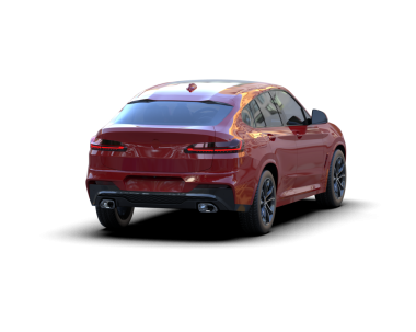 Modern araba arka planda izole edilmiş. 3d oluşturma