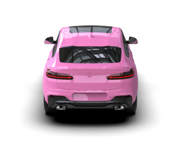 Siyah arka planda bir araba. 3 boyutlu görüntüleme - beyaz arkaplanda izole edilmiş.