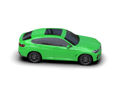 Yeşil spor araba. 3d oluşturma