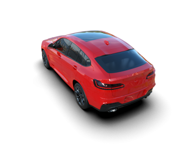 beyaz zemin üzerinde modern araba 3 d illüstrasyon