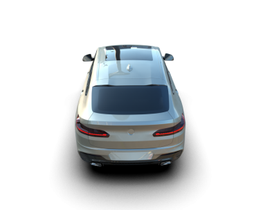 modern lüks beyaz araba siyah arka planda izole.