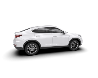 Arka planda izole edilmiş gerçekçi bir SUV aracı. 3D görüntüleme - illüstrasyon