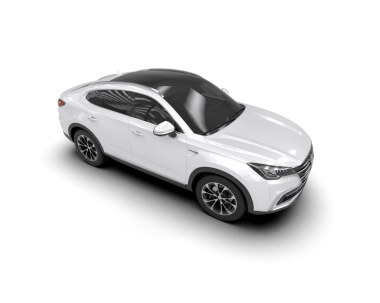 Beyaz arkaplandaki araba