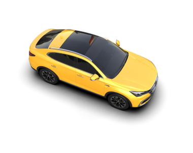 Beyaz arka planda modern lüks bir araba. 3d oluşturma