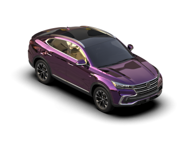 Modern araba beyazda izole edilmiş. 3d oluşturma