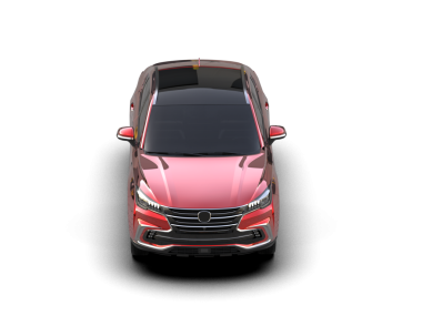 Modern araba arka planda izole edilmiş. 3D görüntüleme - illüstrasyon