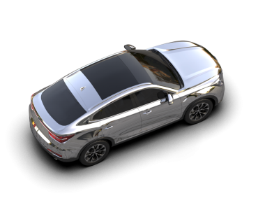 modern lüks araba siyah arka planda izole.