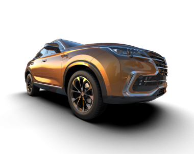 modern lüks araba siyah arka planda