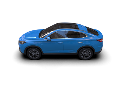 beyaz arkaplanda modern araba