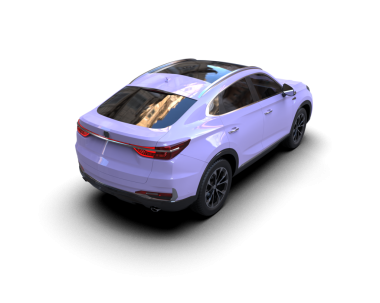 modern SUv beyaz arkaplanda izole edildi. 3d görüntüleme - illüstrasyon