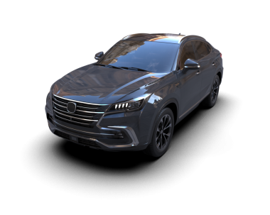 Arka planda modern bir araba. 3d oluşturma.