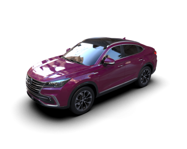 Modern araba arka planda izole edilmiş. 3 boyutlu resimleme