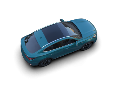 Siyah arka planda bir arabanın 3 boyutlu canlandırması