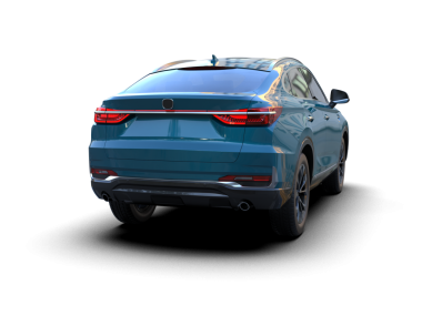 Araba beyaz arka planda izole edilmiş. 3d illüstrasyon