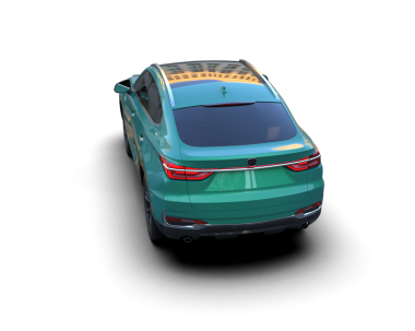 Modern lüks araba. 3d oluşturma