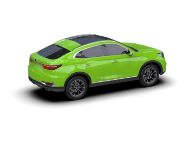 yeşil modern lüks araba