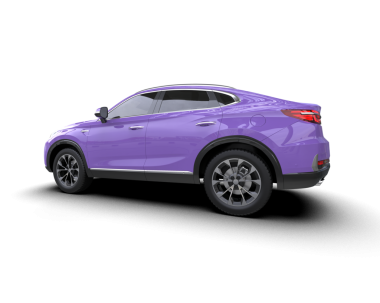 Modern araba. Araba beyaz arka planda izole edilmiş. 3d oluşturma.