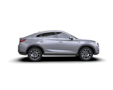 Modern araba beyaz arka planda izole edilmiş. 3d oluşturma